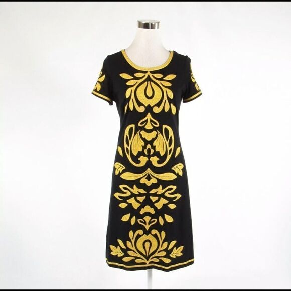 INC international Concepts Black&Gold embroidered - Picture 1 of 11